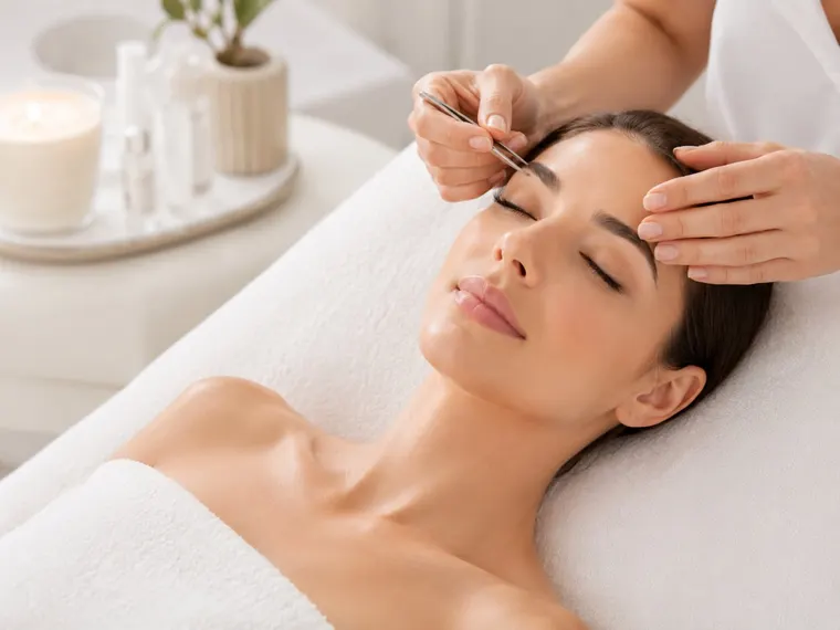 Behandlung: Wimpern & Brauen